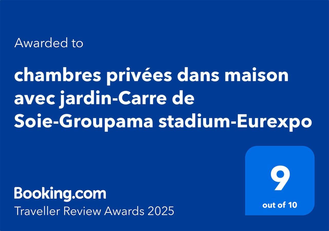 Chambres Privees Dans Maison Avec Jardin-Proche Ldlc-Groupama Stadium-Eurexpo ヴォー・アン・ヴラン エクステリア 写真